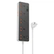Мережевий подовжувач HOCO AC14A Rico 5-position socket(PD30W/1C3A) Black (6942007607179) - изображение 1