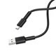 Кабель BOROFONE BX31 USB to Type-C 3A, 1m, silicone, TPE connectors, Black (6931474710390) - изображение 3