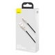 Кабель Baseus Cafule Series Metal Data Cable USB to IP 2.4A 0.25m Black (CALJK-01) - зображення 2