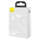Кабель Baseus Superior Series Fast Charging Data Cable USB to iP 2.4A 0.25m White (CALYS-02) - изображение 2