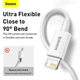 Кабель Baseus Superior Series Fast Charging Data Cable USB to iP 2.4A 0.25m White (CALYS-02) - изображение 14