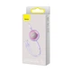 Кабель Baseus Bright Mirror 2 Series Retractable 3-in-1 Fast Charging Data Cable USB to M+L+C 3.5A 1.1m Purple (CAMJ010005) - изображение 2