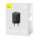 Мережевий зарядний пристрій Baseus GaN5 Fast Charger(mini) 1C 20W EU Black (CCGN050101) - изображение 2