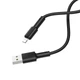 Кабель BOROFONE BX31 USB to iP 2.4A, 1m, silicone, TPE connectors, Black (6931474710352) - изображение 1