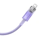 Кабель Baseus Explorer Series Fast Charging Cable with Smart Temperature Control Type-C to iP 20W 1m Purple (CATS010205) - изображение 3