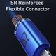 Кабель Baseus Crystal Shine Series Fast Charging Data Cable USB to iP 2.4A 2m Blue (CAJY000103) - зображення 5