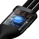 Кабель Baseus Flash Series Ⅱ Two-for-three Charging Cable U+C to M+L+C 100W 1.2m Black (CASS030101) - зображення 5
