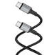Кабель BOROFONE BX83 Type-C to Type-C Famous 60W silicone charging data cable Black (6974443386448) - изображение 3
