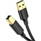 Кабель UGREEN US135 USB 2.0 AM to BM Print Cable 1m (Black) (UGR-20846) - изображение 1