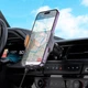 Автотримач для телефона з БЗП HOCO HW7 Transparent Discovery Edition wireless fast charging car holder(air outlet) Metal Gray (6942007608145) - изображение 9