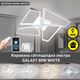 Управляемая светодиодная люстра Esllse GALAXY 80W 4Q SMART 2900-6700К 550x550x108мм- WHITE-220-IP20 - изображение 2