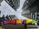 Флізелінові фотошпалери Upstream візуальне збільшення простру вітальні, спальні «Погляд у небо серед хмарочосів» 180*120 см (SPF-165/2) - изображение 1