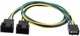 Кабель-розгалужувач Cooling Baby для під'єднання кулера 4-pin PWM to 2 х 4-pin PWM 0.23 м (CBFA04 - 35) - зображення 1