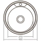 Мийка кухонна ZERIX Z490-06-180D (decor) (ZX1583) - зображення 2