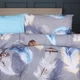 Пододеяльник MirSon Ranforce Elite 17-0743 Blue Feathers 220х240 см (2200010844979) - изображение 3