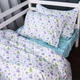 Простынь на резинке MirSon Бязь Kids Time 18-0001 Hello Dino высота 25 см 90х200 см (2200006974871) - изображение 4