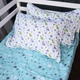 Простынь на резинке MirSon Бязь Kids Time 18-0001 Hello Dino высота 25 см 90х200 см (2200006974871) - изображение 1