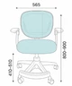 Крісло дитяче, що обертається з підставкою для ніг PERFECT KIDS GRAY Perfect Home Сірий - зображення 2