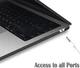 Чехол-накладка Hardshell для MacBook Air 15.3" A2941 / A3114 / A 3241 M2 2023 / M3 2024 / M4 2025 черная матовая Black пластик - изображение 4