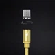 Магнітний USB кабель Remax Gravity RC-095m microUSB to USB 1m gold - зображення 4