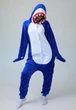 Жіноча кігурумі піжама доросла та підліткова Kigurumi Акула Доросла Блакитна XL 175-185 см. (1086) - зображення 1