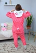 Женская кигуруми пижама взрослая и подростковая Kigurumi Hello Kitty Хеллоу Кітті в горошок Рожевий S 144-155 см (1084) - зображення 3