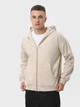 Толстовка на молнии мужская Ray Premium Loose U0409M 3XL Бежевая (RAY2000000041766) - изображение 1