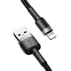 Кабель Baseus Cafule Series USB For Lightning 3м 2A (CALKLF-RG1) Grey/Black - зображення 8