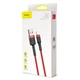 Кабель Baseus Cafule Series USB For Lightning 3м 2A (CALKLF-R09) Red - зображення 8