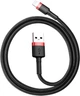 Кабель Baseus Cafule Series USB For Lightning 0.5м 2.4A (CALKLF-A19) Red/Black - изображение 10