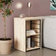 Стіл-тумба трансформер Смарт 2/2 Ferrum-decor 750x1450x600 Чорний метал ДСП Дуб Сан-Марино 16 мм (FRD-105103) - зображення 1