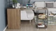 Стіл-тумба трансформер Смарт 3/2 з етажеркою Ferrum-decor 1430x600x280 Чорний метал ДСП Дуб Сонома Трюфель 16 мм (FRD-105120) - зображення 5