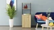 Стол-тумба трансформер Смарт 4/2 с этажеркой Ferrum-decor 1430x1450x600 Черный металл ДСП Дуб Сонома 16 мм (FRD-105133) - изображение 7