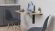 Обідній стіл-трансформер Ніка стіновий Ferrum-decor 420x900x500 Чорний метал ДСП Дуб Сонома 16 мм (FRD-105167) - зображення 5