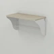 Полка настенная Ferrum-decor Комфи 260x700x240 металл Белый ДСП Сонома 16 мм (FRD-102768) - изображение 1