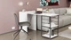 Стол-тумба трансформер Смарт 2/1 Ferrum-decor 750x1450x500 Черный металл ДСП Белое 16 мм (FRD-105095) - изображение 3