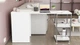 Стол-тумба трансформер Смарт 2/1 Ferrum-decor 750x1450x500 Черный металл ДСП Белое 16 мм (FRD-105095) - изображение 6