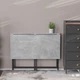 Стіл розкладний Моріс Ferrum-decor 750x1000x600 Чорний метал ДСП Бетон 16 мм (FRD-104675) - зображення 5