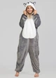 Женская кигуруми пижама взрослая и подростковая My Kigu Мягкая Собака Хаски Серая S 145-155 см (1090) - изображение 1