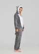 Женская кигуруми пижама взрослая и подростковая My Kigu Мягкая Собака Хаски Серая S 145-155 см (1090) - изображение 5