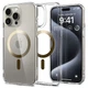 Чехол противоударный Spigen Ultra Hybrid MagFit MagSafe Clear Case для Iphone 15 Pro (6.1") Gold Прозрачный ACS06718 - изображение 1