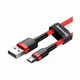 Кабель Baseus Cafule Cable USB Micro 2.4A 1m Red+Red (CAMKLF-B09) - зображення 1