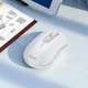 Маніпулятор миша HOCO GM21 Platinum 2.4G business wireless mouse White Gray (6931474790958) - изображение 4