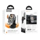 Автотримач для телефона з БЗП HOCO HW8 Transparent Discovery Edition wireless fast charging car holder(center console) Metal Gray (6942007608152) - изображение 2