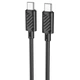 Кабель HOCO X88 Gratified 60W сканування даних cable для Type-C to Type-C Black (6931474783363) - зображення 1