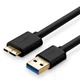 Кабель UGREEN US130 USB 3.0 A Male to Micro USB 3.0 Type B Male Cable 1m (Black) (UGR-10841) (UGR-10841) - изображение 1