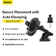 Автотримач для телефона Baseus UltraControl Pro Series Clamp-Type Car Holder Set Cluster Black (C40351600113-00) - изображение 10