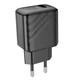 Сетевое зарядное устройство Hoco CS21A, 1USB, QC 18W, Черный - изображение 3