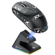 Ігрова бездротова миша Attack Shark X6 Black PixArt PAW3395 RGB - зображення 1