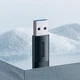 Переходник Baseus ZJJQ000103 Ingenuity Series Mini OTG Adaptor USB 3.1 to Type-C Blue - изображение 6
